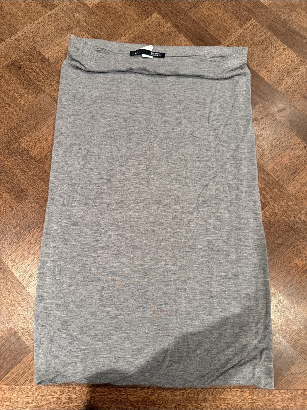 Rebel Sugar Gray Stretch Pencil Skirt
